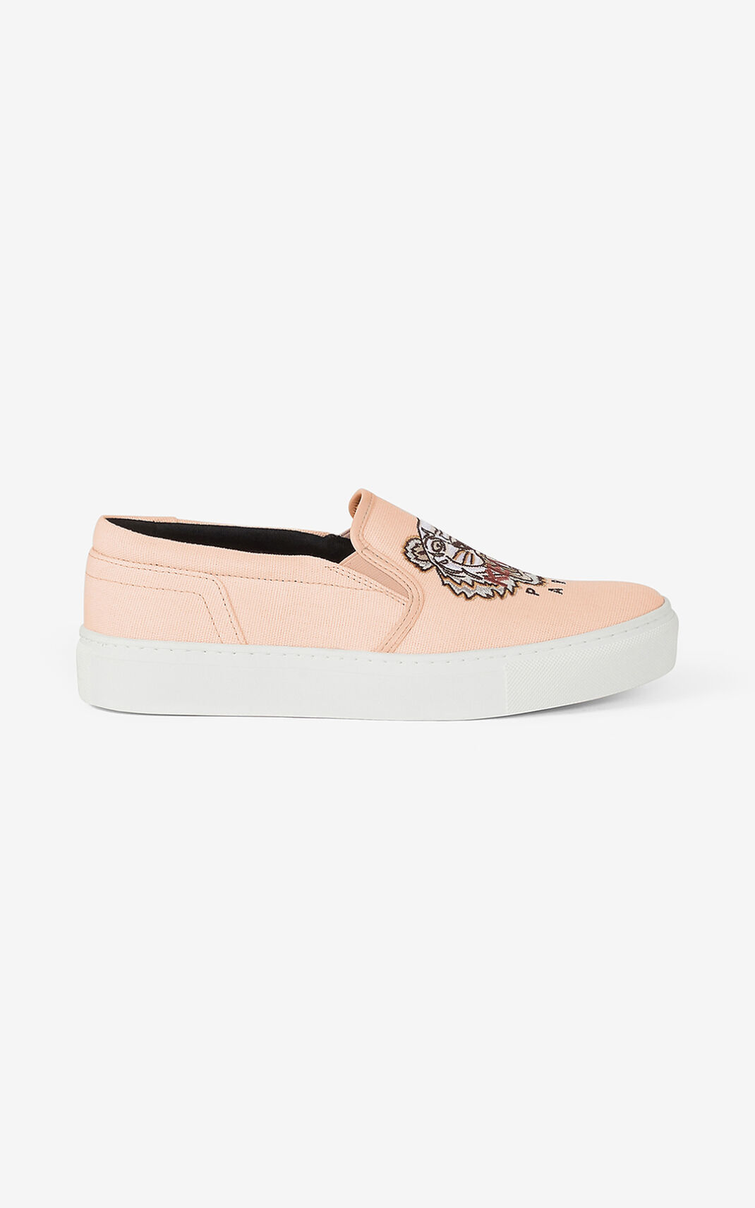 Baskets Kenzo K Skate Tiger slip on Femme Beige | KBXW-31760